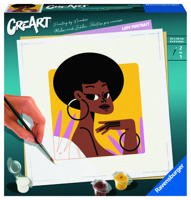 Ravensburger creart schilderen op nummer - vrouwelijk portret