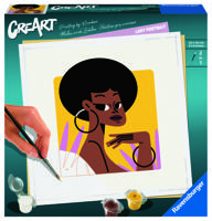 Ravensburger creart schilderen op nummer - vrouwelijk portret - thumbnail