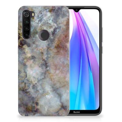 Xiaomi Redmi Note 8T | TPU | Siliconen hoesje | Marmer Grijs