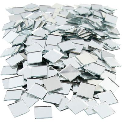 Creativ Company Spiegel mozaiek tegels, afm 16x16 mm, dikte 1 mm, 500 stuk/ 1 doos - thumbnail