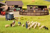 NOCH 15751 H0 Schapen scheren figuren Geverfd, Staand, Zittend - thumbnail