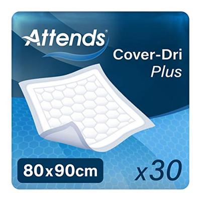 Attends Cover-Dri Plus Onderlegger 80x90cm, 30 Stuks Attends Cover-Dri Plus Onderlegger 80x90cm, 30 Stuks