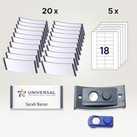 Avery-Zweckform POL30MA02-20DR Naamplaatje (b x h) 70 mm x 30 mm 20 stuk(s) - thumbnail