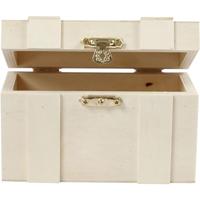 Creativ Company Houten schatkist, 12,5x7,5x6cm - thumbnail