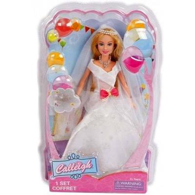 Modepop Prinses Bruid, 29cm