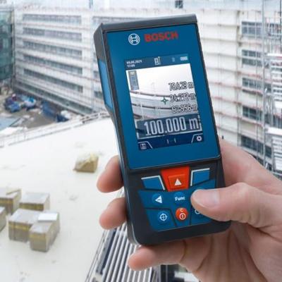 Bosch Blauw GLM 100-25 C | Professional Laserafstandsmeter | 3 x 1.5 V LR6 Batterij (AA) | IP54 - 0601072Y00 - thumbnail