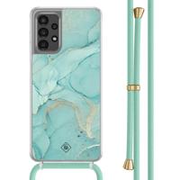 Samsung Galaxy A13 4G hoesje met mint koord - Touch of mint - thumbnail