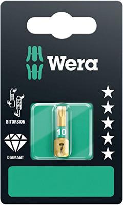 Wera 867/1 BDC SB SiS 05134374001 Torx-bit T 10 Gereedschapsstaal Gelegeerd, Diamant gecoat D 6.3 1 stuk(s) - thumbnail