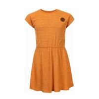 LOOXS little gestreepte jurk mango geel/rood - thumbnail