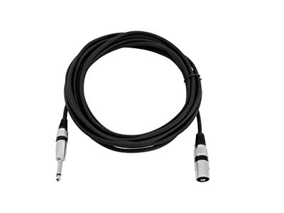Omnitronic 3022519C XLR Adapterkabel [1x XLR-stekker 3-polig - 1x Jackplug male 6,3 mm (mono)] 5.00 m Zwart - thumbnail