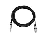 OMNITRONIC Adapter Cable XLR(M)/Jack mono 5m bk - thumbnail