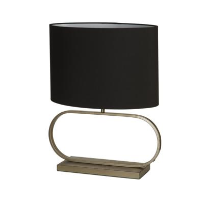 Searchlight TafellampSleek brons met zwarte kap - EU92102BK