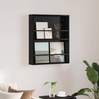 Tijdschrift Rek Zwart Eiken 60 x 12 x 70 cm Bewerkt hout - thumbnail