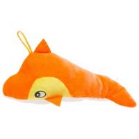 LG Imports knuffeldolfijn meisjes 20 cm pluche oranje - thumbnail