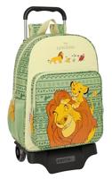 Schoolrugzak met Wielen Mufasa Groen Beige 33 x 42 x 14 cm - thumbnail