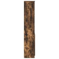 Hoge kast 37,5x35x180 cm spaanplaat gerookt eikenkleurig - thumbnail