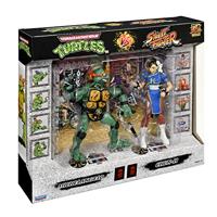 Teenage Mutant Ninja Turtles & Street Fighter Action Figure Double Pack - Michelangelo & Chun-Li - thumbnail