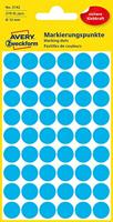 Avery Ronde etiketten diameter 12 mm, blauw, 270 stuks - thumbnail