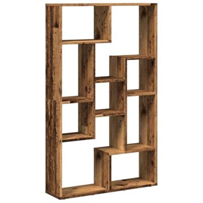 Boekenkast 72x20x120 cm bewerkt hout oud houtkleurig Boekenkast 72x20x120 cm bewerkt hout oud houtkleurig