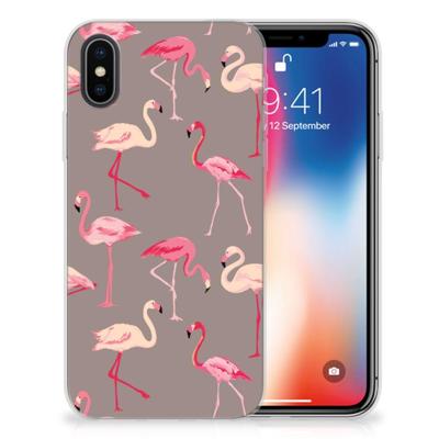 Apple iPhone X | Xs | TPU Hoesje | Flamingo