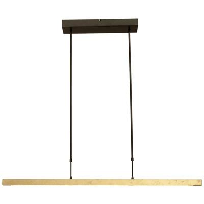 Masterlight Zwarte hanglampReal 3 100cm met goud - 2975-GL-S-P-DW