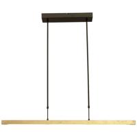 Masterlight Zwarte hanglampReal 3 100cm met goud - 2975-GL-S-P-DW - thumbnail