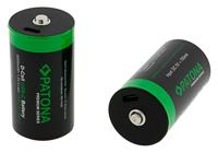 Set van 2 x Mono D oplaadbare batterijen, met USB-C aansluiting - Lithium Ion - 4000mAh - thumbnail