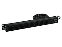 EUROLITE Distributor R19-8 1U bk 2.7m - thumbnail