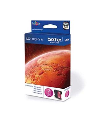 Brother inktcartridge, 750 pagina&apos;s, OEM LC-1100HYM, magenta