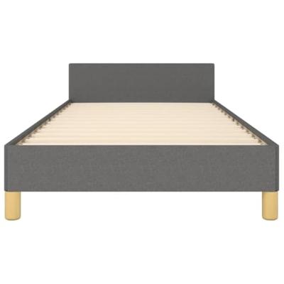 Bedframe zonder matras 90x190 cm stof donkergrijs