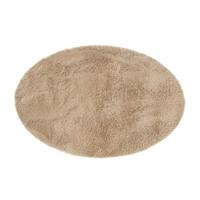 Vloerkleed fluffy ovaal - bruin - 120x180 cm - thumbnail