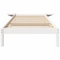 Bedframe met nachttafels Wit 90 x 190 cm Wit - thumbnail