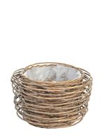 Jolipa Bloempot, rond, van natuurlijke wilg, L - thumbnail