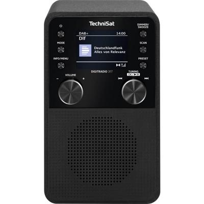 TechniSat DIGITRADIO 317 Radio DAB+, FM FM, DAB+, Bluetooth, AUX Wekfunctie Zwart