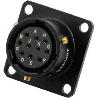 Amphenol 62IN 12E 10 6S 624 Ronde connector Bus, inbouw Totaal aantal polen: 6 Serie (ronde connectoren): 62IN 1 stuk(s) - thumbnail