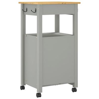 Keukentrolley MONZA 48x40x88,5 cm massief grenenhout