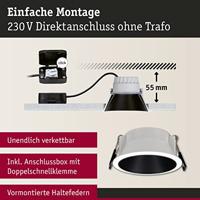 Paulmann 93401 Cole Coin Inbouwlamp LED 6 W Wit, Zwart - thumbnail