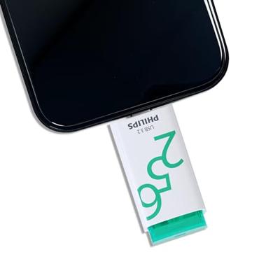 Philips USB 3.2 256GB Click Series Gen 1 USB-C USB flash drive USB Type-A 3.2 Gen 1 (3.1 Gen 1) Wit