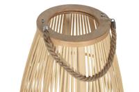 Kaarshouder Home ESPRIT Natuurlijk Lichtbruin Bamboe 35 x 35 x 85 cm - thumbnail