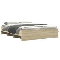 Bedframe zonder matras hout sonoma eikenkleurig 150x200 cm - thumbnail