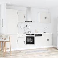 7-delige Keukenkastenset Kalmar bewerkt hout artisanaal eiken - thumbnail