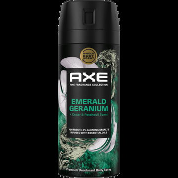 AXE Fine Fragrance Collection Premium Deodorant Bodyspray Emerald Geranium 150 ml bij Jumbo AXE Fine Fragrance Collection Premium Deodorant Bodyspray Emerald Geranium 150 ml bij Jumbo