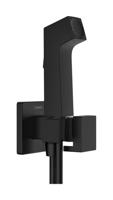 Hansgrohe bidethanddouche 1jet E EcoSmart voor koud water met douchehouder en doucheslang 125 cm, mat zwart - thumbnail