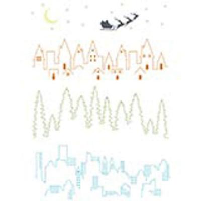 Sizzix • clear stamp set a5 cosmopolitan the view 6pcs