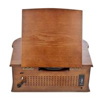 Dual NR 4 nostalgische muziekinstallatie met platenspeler (FM-tuner, MW-radio, CD-RW, MP3, USB, cassette, Aux-In) bruin - thumbnail