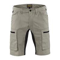 Blåkläder Service short stretch 14491845 | Stone/Zwart | Maat 58 - 7330509535721 - thumbnail