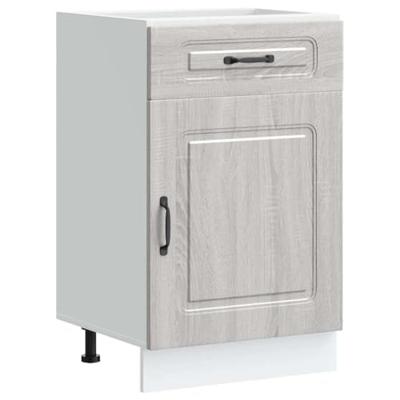 Keuken onderkast Kalmar bewerkt hout grijs sonoma eiken