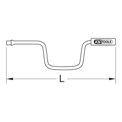 KS Tools 963.1285 9631285 Slinger Aandrijving 1/2 (12.5 mm) 410 mm 1 stuk(s)
