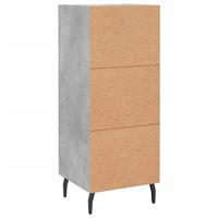 Dressoir 34,5x34x90 cm bewerkt hout betongrijs - thumbnail