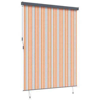 Rolgordijn Geel en Blauw 200 x 250 cm Stof en Aluminium